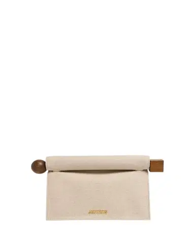 Jacquemus La Rond Carré Linen Clutch Bag | Thumbnail 1 Jacquemus La Rond Carré Linen Clutch Bag | Thumbnail 1