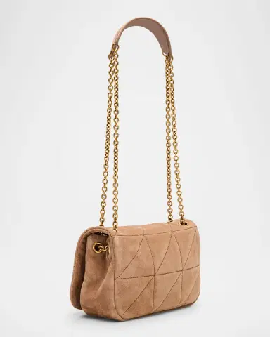 Saint Laurent Jamie 4.3 Mini YSL Chain Shoulder Bag in Quilted Suede | Thumbnail 2 Saint Laurent Jamie 4.3 Mini YSL Chain Shoulder Bag in Quilted Suede | Thumbnail 2