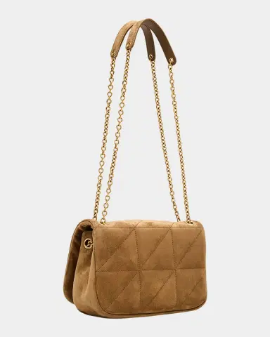 Saint Laurent Jamie 4.3 Mini YSL Chain Shoulder Bag in Quilted Suede | Thumbnail 16 Saint Laurent Jamie 4.3 Mini YSL Chain Shoulder Bag in Quilted Suede | Thumbnail 16