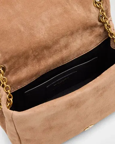 Saint Laurent Jamie 4.3 Mini YSL Chain Shoulder Bag in Quilted Suede | Thumbnail 3 Saint Laurent Jamie 4.3 Mini YSL Chain Shoulder Bag in Quilted Suede | Thumbnail 3