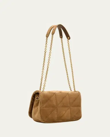 Saint Laurent Jamie 4.3 Mini YSL Chain Shoulder Bag in Quilted Suede | Thumbnail 8 Saint Laurent Jamie 4.3 Mini YSL Chain Shoulder Bag in Quilted Suede | Thumbnail 8