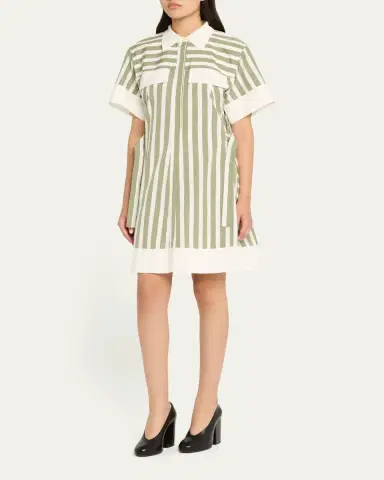 3.1 Phillip Lim Stripe Short-Sleeve Shirt Dress | Thumbnail 4 3.1 Phillip Lim Stripe Short-Sleeve Shirt Dress | Thumbnail 4