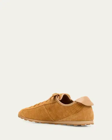 Jacquemus Men's Les Tennis Stripe Suede Low-Top Sneakers | Thumbnail 4 Jacquemus Men's Les Tennis Stripe Suede Low-Top Sneakers | Thumbnail 4
