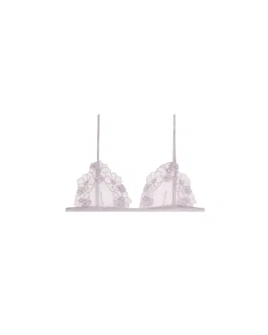 Kiki De Montparnasse Violet Floral-Embroidered Lace Bra | Thumbnail 1 Kiki De Montparnasse Violet Floral-Embroidered Lace Bra | Thumbnail 1