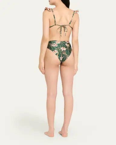 PatBO Botanic Retro High-Waist Bikini Bottoms | Thumbnail 3 PatBO Botanic Retro High-Waist Bikini Bottoms | Thumbnail 3