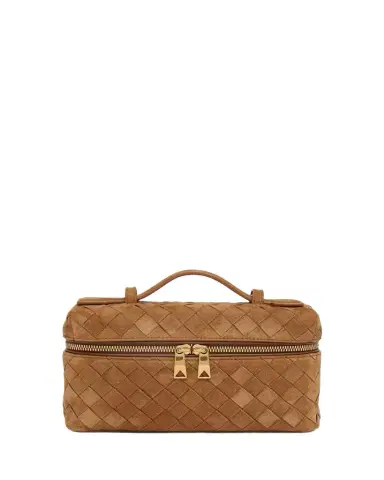 Bottega Veneta Bang Bang Vanity Intrecciato Suede Crossbody Bag | Thumbnail 1 Bottega Veneta Bang Bang Vanity Intrecciato Suede Crossbody Bag | Thumbnail 1