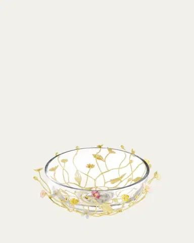 Michael Aram Wildflowers Serving Glass Bowl | Thumbnail 2 Michael Aram Wildflowers Serving Glass Bowl | Thumbnail 2