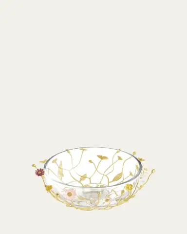 Michael Aram Wildflowers Serving Glass Bowl | Thumbnail 3 Michael Aram Wildflowers Serving Glass Bowl | Thumbnail 3