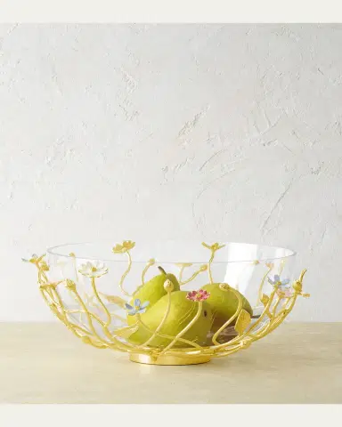 Michael Aram Wildflowers Serving Glass Bowl | Thumbnail 5 Michael Aram Wildflowers Serving Glass Bowl | Thumbnail 5