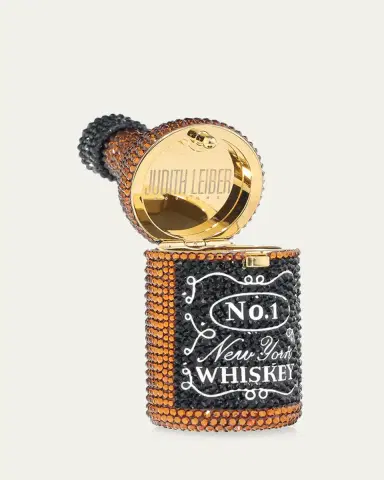Judith Leiber Couture Mini New York Whiskey Crystal Pillbox | Thumbnail 2 Judith Leiber Couture Mini New York Whiskey Crystal Pillbox | Thumbnail 2