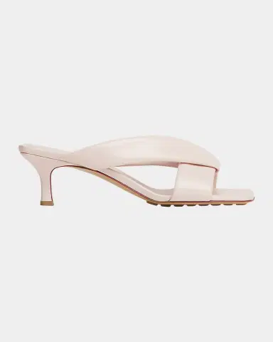 Bottega Veneta Riva Crisscross Nappa Leather Kitten Heel Mules | Thumbnail 2 Bottega Veneta Riva Crisscross Nappa Leather Kitten Heel Mules | Thumbnail 2