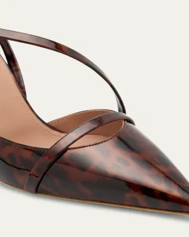 Malone Souliers Valeria Pointed-Toe Tortoise Patent Leather Pumps | Thumbnail 5 Malone Souliers Valeria Pointed-Toe Tortoise Patent Leather Pumps | Thumbnail 5
