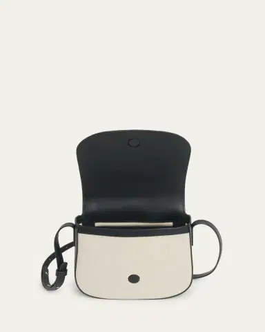MANSUR GAVRIEL Classic Flap Canvas & Leather Crossbody Bag | Thumbnail 3 MANSUR GAVRIEL Classic Flap Canvas & Leather Crossbody Bag | Thumbnail 3
