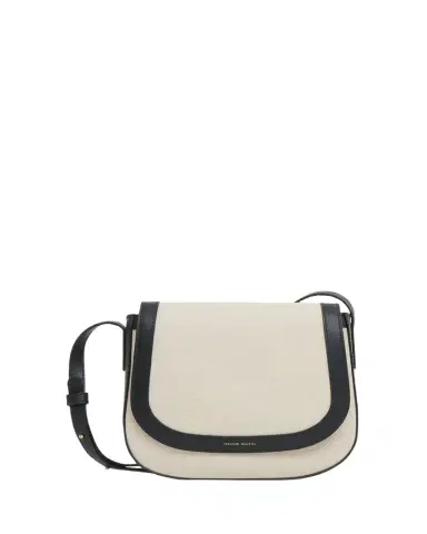 MANSUR GAVRIEL Classic Flap Canvas & Leather Crossbody Bag | Thumbnail 1 MANSUR GAVRIEL Classic Flap Canvas & Leather Crossbody Bag | Thumbnail 1