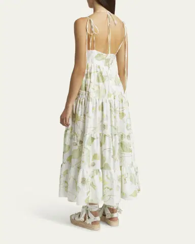 Erdem Strappy Fit-&-Flare Maxi Dress | Thumbnail 3 Erdem Strappy Fit-&-Flare Maxi Dress | Thumbnail 3