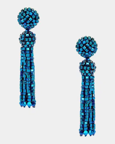 Oscar de la Renta Crystal Fringe Earrings | Thumbnail 5 Oscar de la Renta Crystal Fringe Earrings | Thumbnail 5