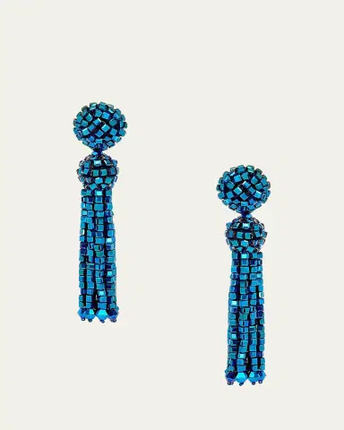 Oscar de la Renta Crystal Fringe Earrings | Thumbnail 6 Oscar de la Renta Crystal Fringe Earrings | Thumbnail 6