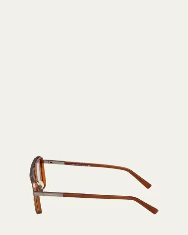 Zegna Men's Metal Square Sunglasses | Thumbnail 4 Zegna Men's Metal Square Sunglasses | Thumbnail 4