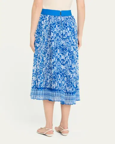 ALICE + OLIVIA Katz Pleated Midi Skirt | Thumbnail 3 ALICE + OLIVIA Katz Pleated Midi Skirt | Thumbnail 3