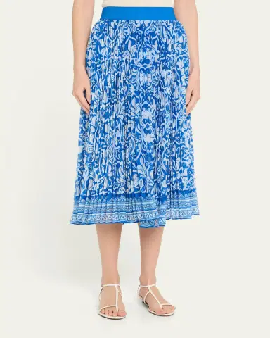 ALICE + OLIVIA Katz Pleated Midi Skirt | Thumbnail 4 ALICE + OLIVIA Katz Pleated Midi Skirt | Thumbnail 4