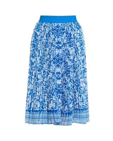 ALICE + OLIVIA Katz Pleated Midi Skirt | Thumbnail 1 ALICE + OLIVIA Katz Pleated Midi Skirt | Thumbnail 1
