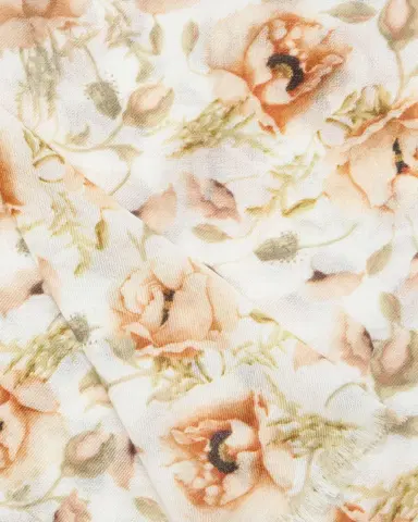 Akris Anemone Print Fringe Cashmere Scarf | Thumbnail 3 Akris Anemone Print Fringe Cashmere Scarf | Thumbnail 3