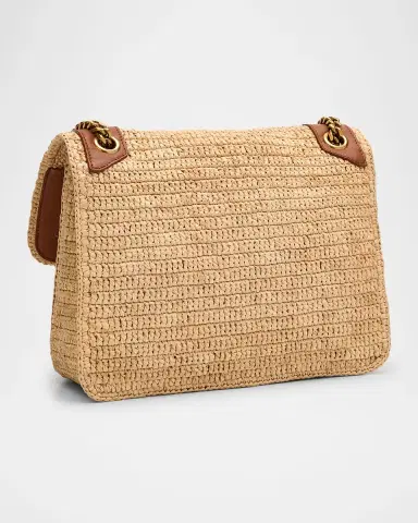 Saint Laurent Niki Medium YSL Shoulder Bag in Raffia | Thumbnail 7 Saint Laurent Niki Medium YSL Shoulder Bag in Raffia | Thumbnail 7