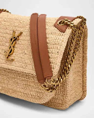 Saint Laurent Niki Medium YSL Shoulder Bag in Raffia | Thumbnail 10 Saint Laurent Niki Medium YSL Shoulder Bag in Raffia | Thumbnail 10