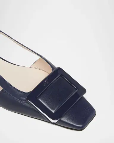 Roger Vivier Belle Vivier Leather Buckle Kitten-Heel Slingback Pumps | Thumbnail 2 Roger Vivier Belle Vivier Leather Buckle Kitten-Heel Slingback Pumps | Thumbnail 2