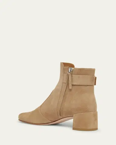 Roger Vivier Tres Vivier Suede Buckle Ankle Booties | Thumbnail 5 Roger Vivier Tres Vivier Suede Buckle Ankle Booties | Thumbnail 5