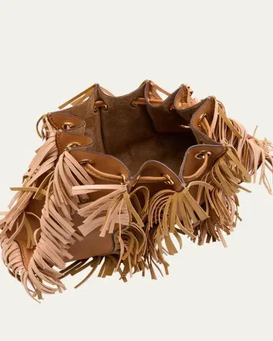 Ulla Johnson Adria Mini Fringe Pleated Wave Crossbody Bag | Thumbnail 4 Ulla Johnson Adria Mini Fringe Pleated Wave Crossbody Bag | Thumbnail 4
