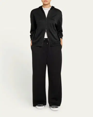 Brunello Cucinelli Monili Side-Stripe Cotton Silk Wide-Leg Pants | Thumbnail 2 Brunello Cucinelli Monili Side-Stripe Cotton Silk Wide-Leg Pants | Thumbnail 2