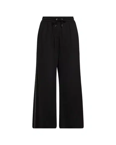 Brunello Cucinelli Monili Side-Stripe Cotton Silk Wide-Leg Pants | Thumbnail 1 Brunello Cucinelli Monili Side-Stripe Cotton Silk Wide-Leg Pants | Thumbnail 1