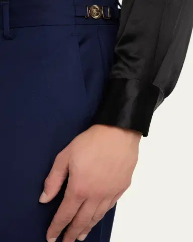 Versace Men's Wool Pants | Thumbnail 9 Versace Men's Wool Pants | Thumbnail 9