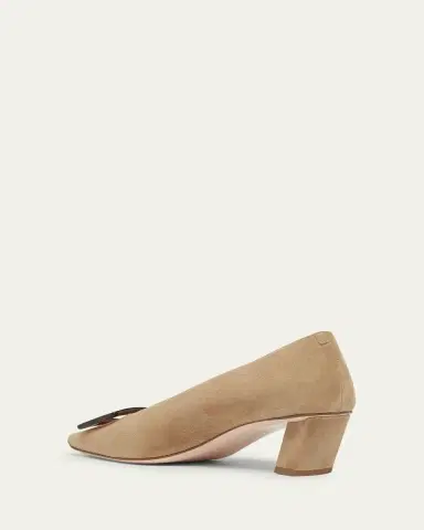 Roger Vivier Belle Vivier Suede Buckle Pumps | Thumbnail 2 Roger Vivier Belle Vivier Suede Buckle Pumps | Thumbnail 2
