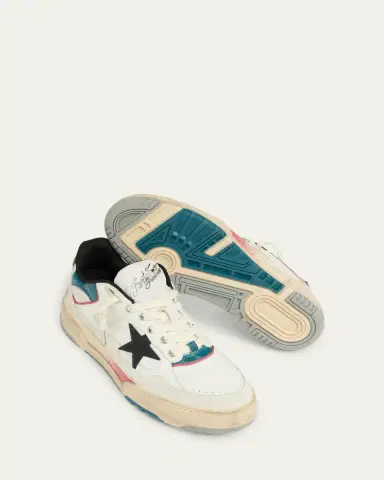 Golden Goose Men's Forty2 Leather and Suede Low-Top Sneakers | Thumbnail 5 Golden Goose Men's Forty2 Leather and Suede Low-Top Sneakers | Thumbnail 5