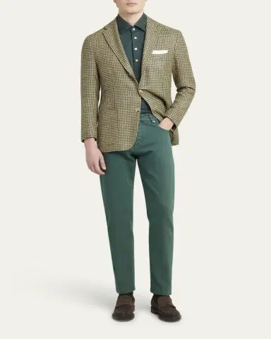 Kiton Men's Cotton Stretch Slim Five-Pocket Pants | Thumbnail 2 Kiton Men's Cotton Stretch Slim Five-Pocket Pants | Thumbnail 2