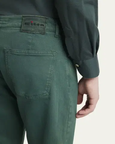 Kiton Men's Cotton Stretch Slim Five-Pocket Pants | Thumbnail 5 Kiton Men's Cotton Stretch Slim Five-Pocket Pants | Thumbnail 5