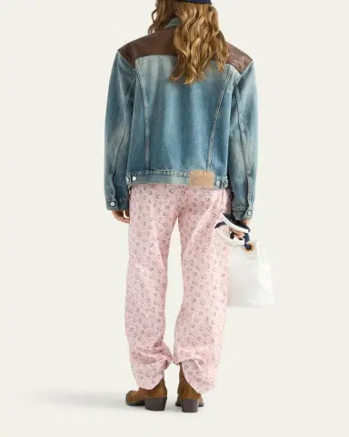 Prada Denim and Leather Jacket | Thumbnail 3 Prada Denim and Leather Jacket | Thumbnail 3
