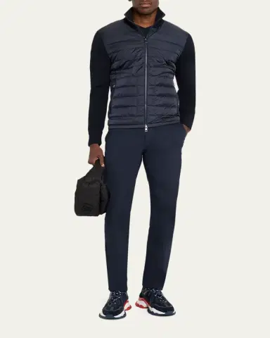 Moncler Men's Archivio Basic Puffer Wool Sleeve Cardigan | Thumbnail 6 Moncler Men's Archivio Basic Puffer Wool Sleeve Cardigan | Thumbnail 6