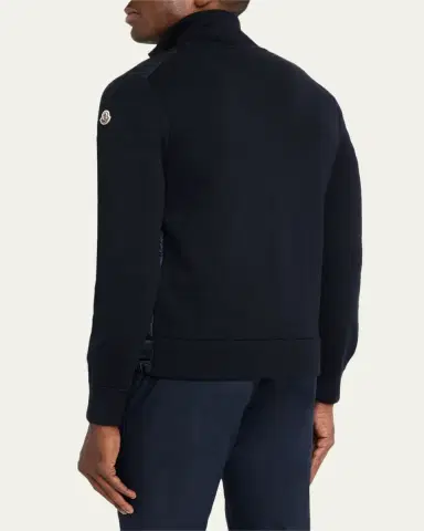 Moncler Men's Archivio Basic Puffer Wool Sleeve Cardigan | Thumbnail 7 Moncler Men's Archivio Basic Puffer Wool Sleeve Cardigan | Thumbnail 7