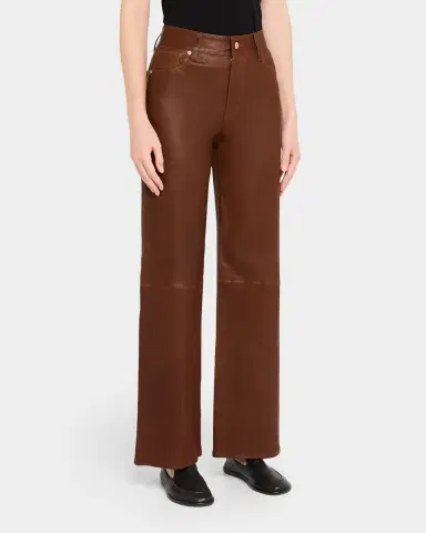 FRAME Le Slim Palazzo Leather Jeans | Thumbnail 11 FRAME Le Slim Palazzo Leather Jeans | Thumbnail 11