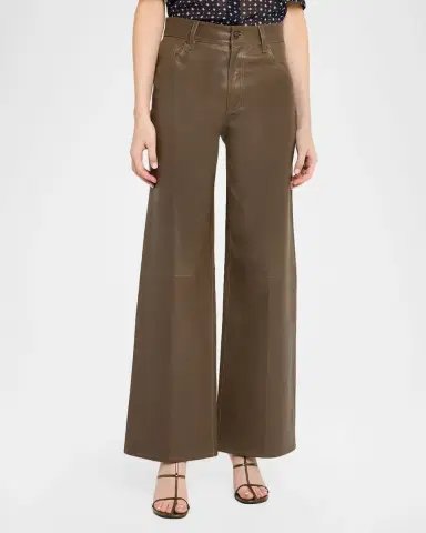 FRAME Le Slim Palazzo Leather Jeans | Thumbnail 15 FRAME Le Slim Palazzo Leather Jeans | Thumbnail 15