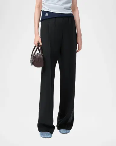 Loewe Logo Waistband Wide-Leg Trousers | Thumbnail 3 Loewe Logo Waistband Wide-Leg Trousers | Thumbnail 3