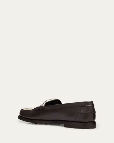 Tod's Leather and Pony Hair Penny Loafers | Thumbnail 4 Tod's Leather and Pony Hair Penny Loafers | Thumbnail 4