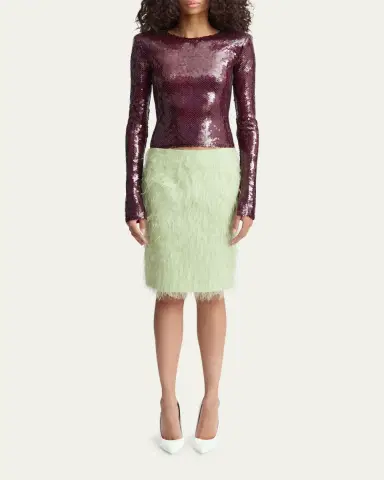 16Arlington Loida Sequined Long-Sleeve Top | Thumbnail 2 16Arlington Loida Sequined Long-Sleeve Top | Thumbnail 2