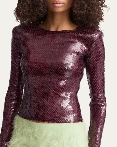 16Arlington Loida Sequined Long-Sleeve Top | Thumbnail 5 16Arlington Loida Sequined Long-Sleeve Top | Thumbnail 5