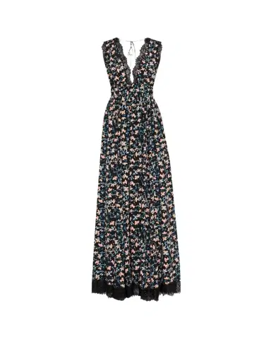 Ulla Johnson Marguerite V-Neck Silk Lace Gown | Thumbnail 1 Ulla Johnson Marguerite V-Neck Silk Lace Gown | Thumbnail 1