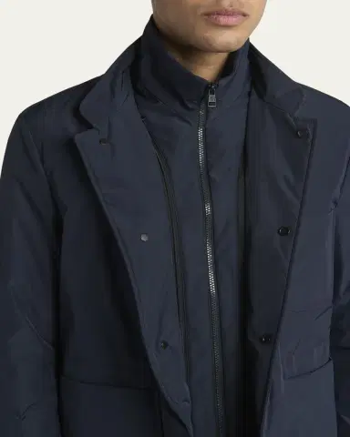 Moncler Men's Edit Navy Brieuc Jacket | Thumbnail 5 Moncler Men's Edit Navy Brieuc Jacket | Thumbnail 5