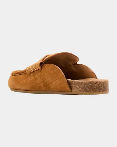 JW Anderson Suede Stitch Loafer Mules | Thumbnail 3 JW Anderson Suede Stitch Loafer Mules | Thumbnail 3